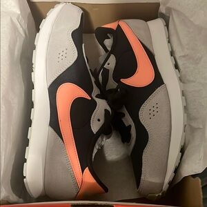 Nike Black and Coral Sneakers